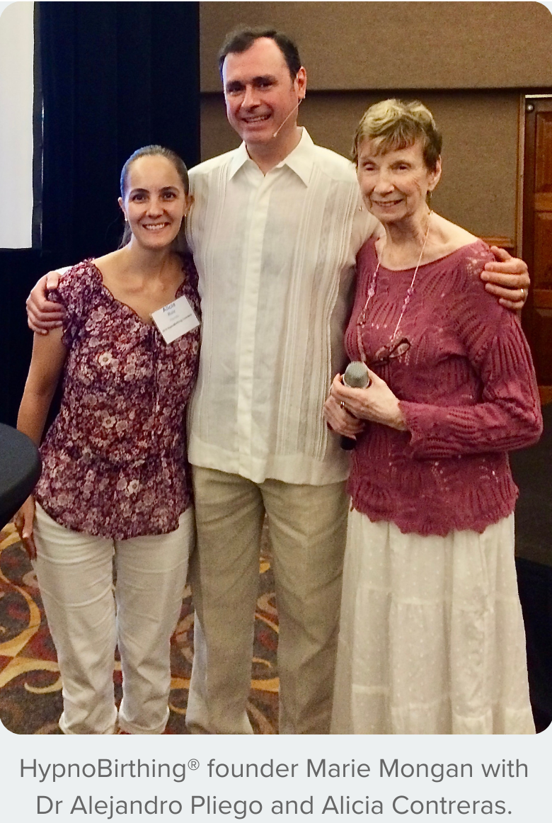 Alicia with Marie Mongan and Dr Alejandro Pliego