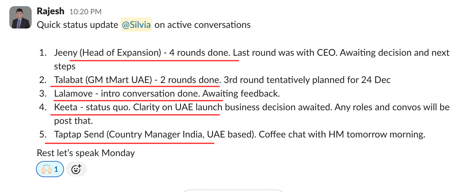 5 processes moving at once