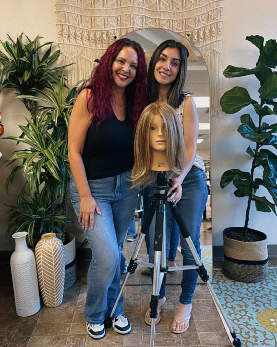 Mirella Manelli teaching hands-on with Sarah A.