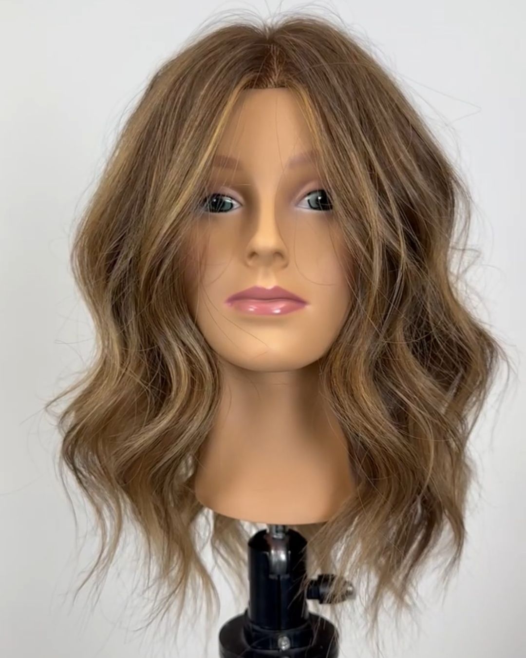 Brunette balayage waves