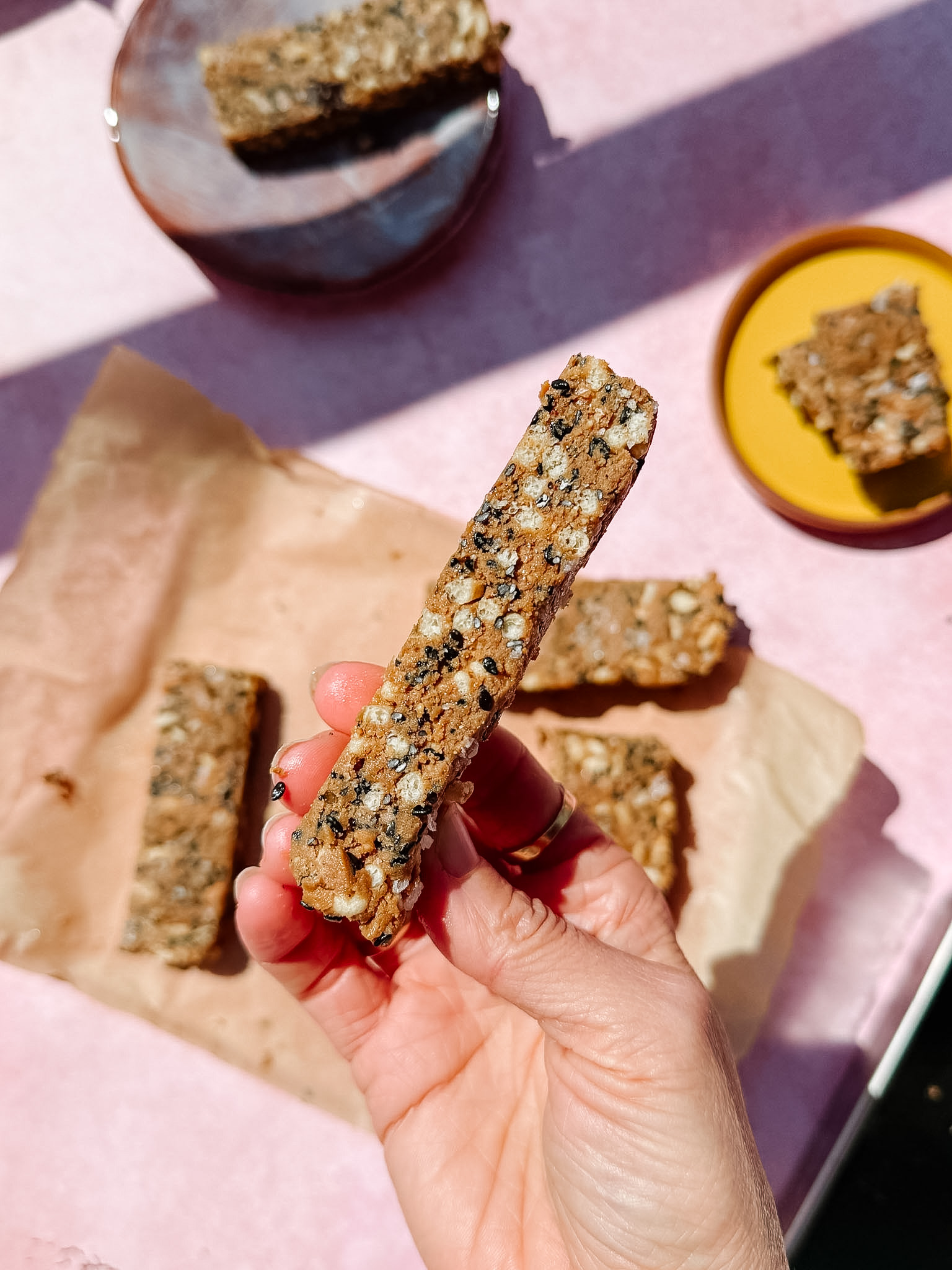Homemade seed and grain bars