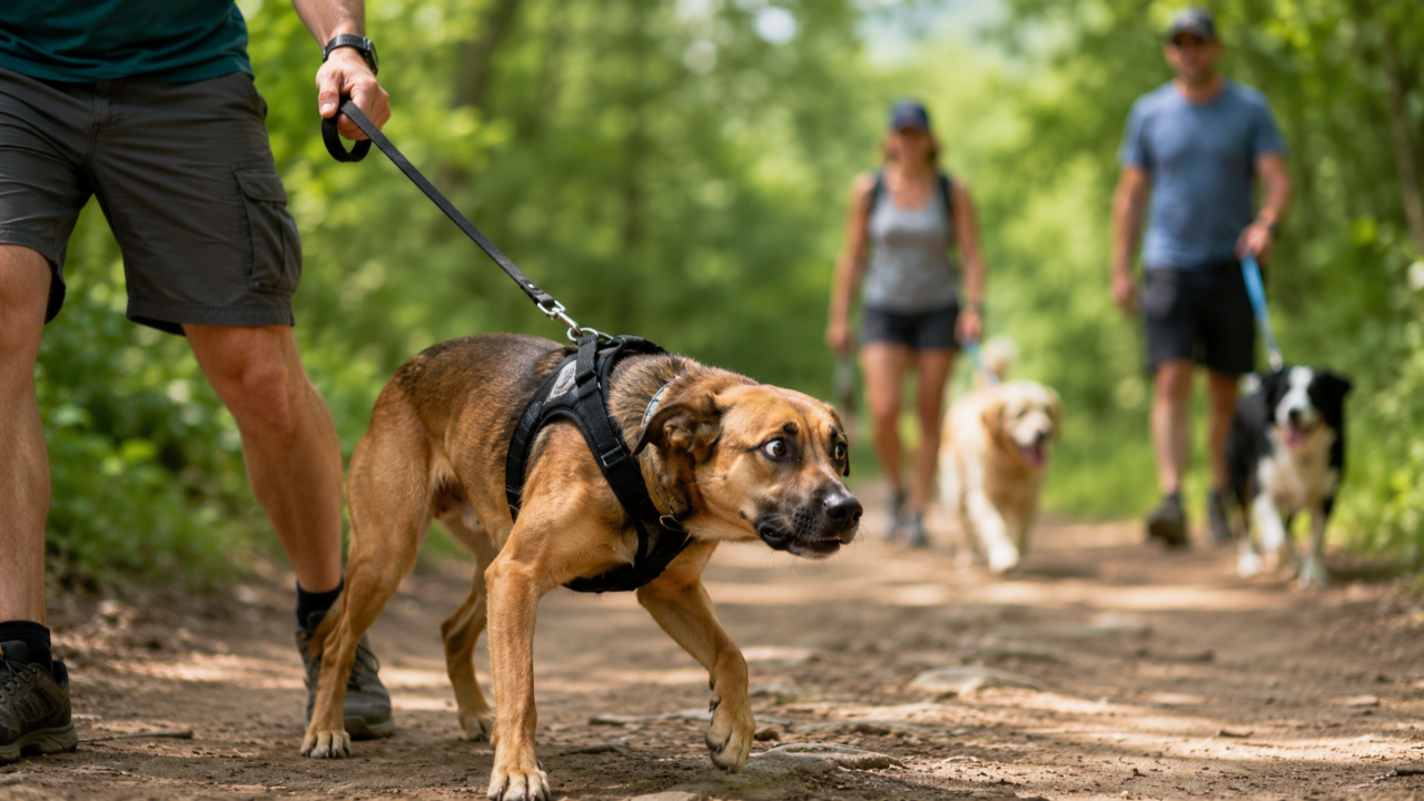 Pourquoi votre chien est-il plus stressé en laisse?