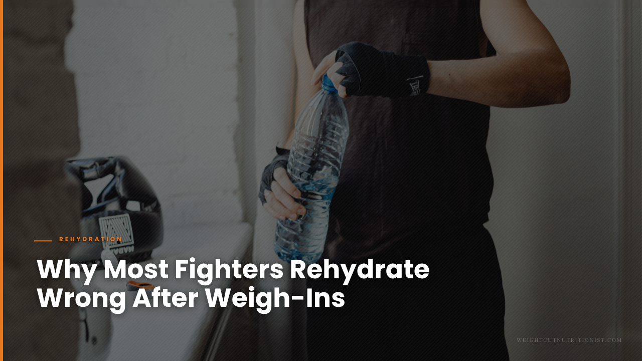 Fighter Drinking Water