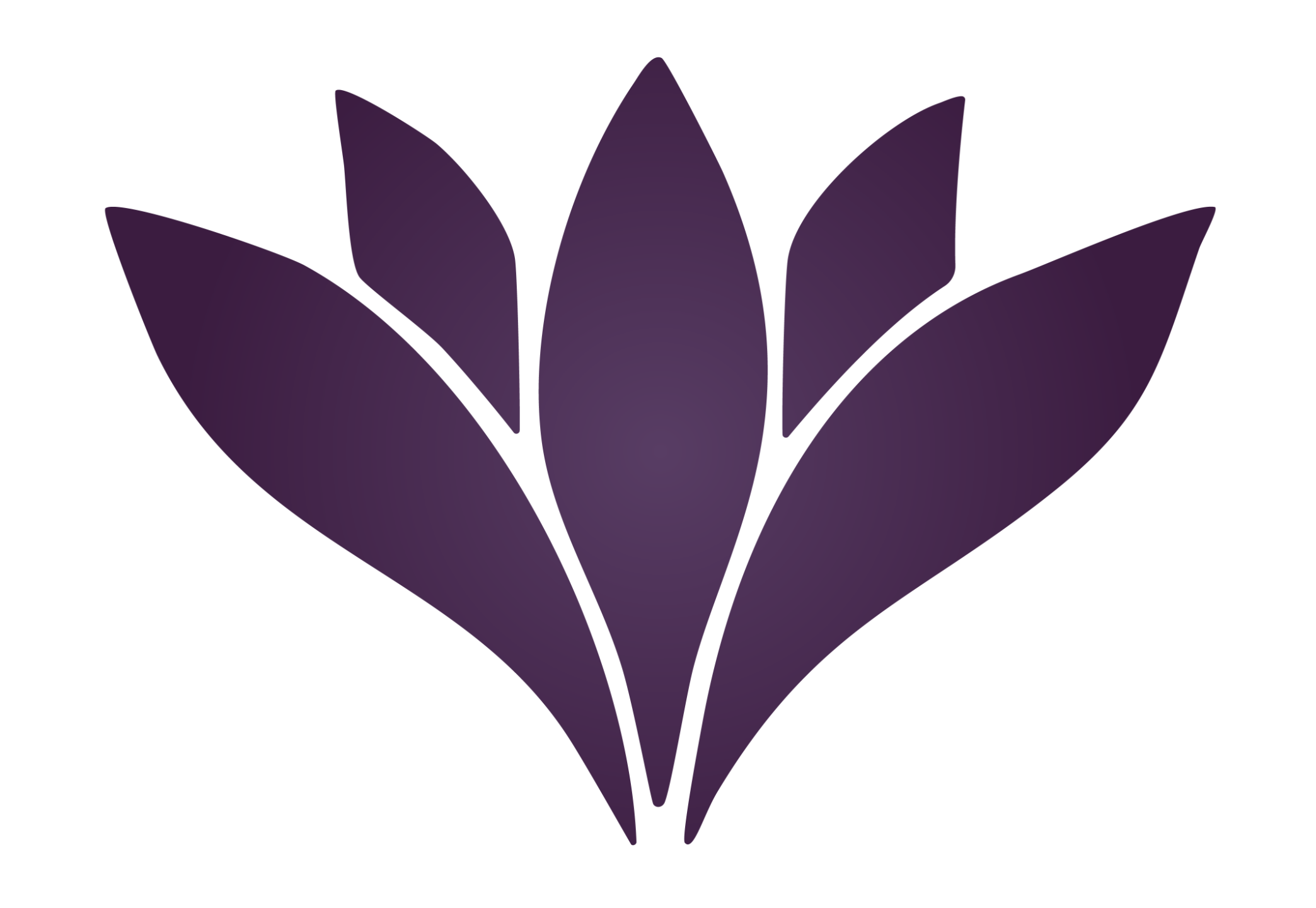 Lotus Flower Graphic in Purple