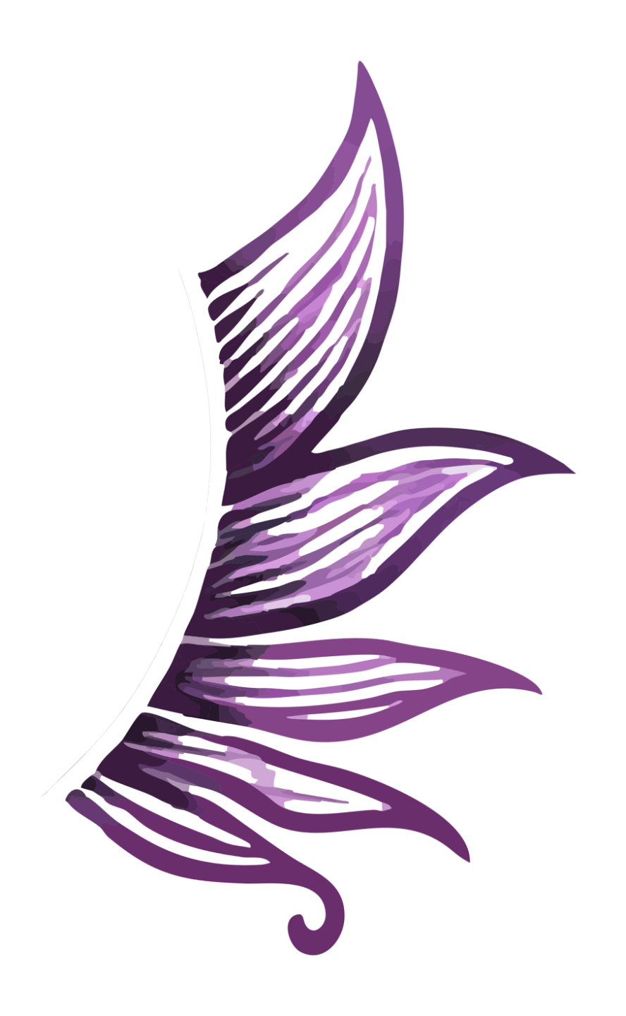 Purple and Pink Lotus Petal Wing Graphic