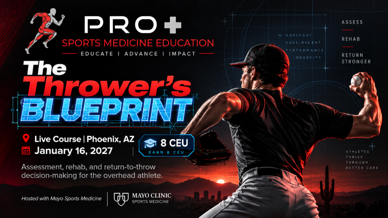 The Thrower's Blueprint live sports medicine continuing education course in Phoenix, Arizona