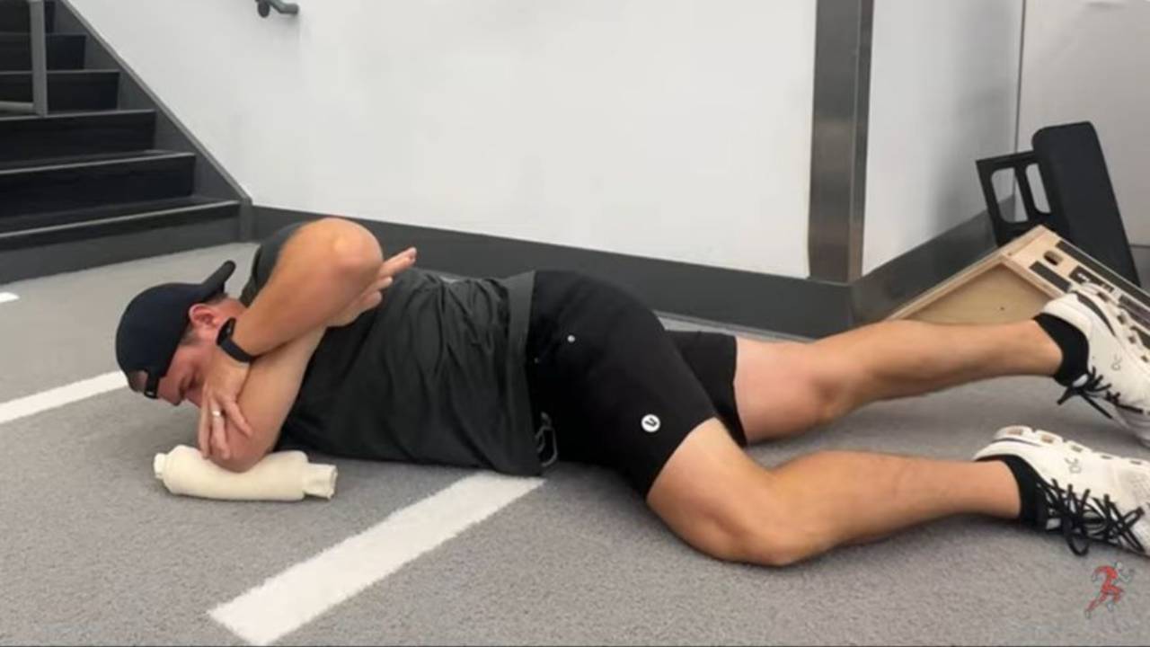 Side-Lying Cross-Body Shoulder Stretch