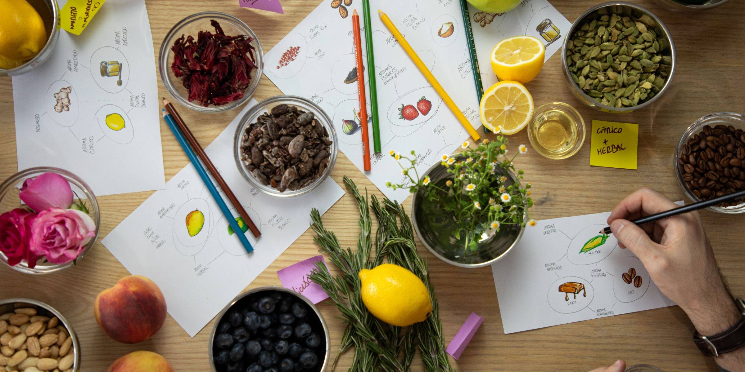 Aula de combinación de sabores