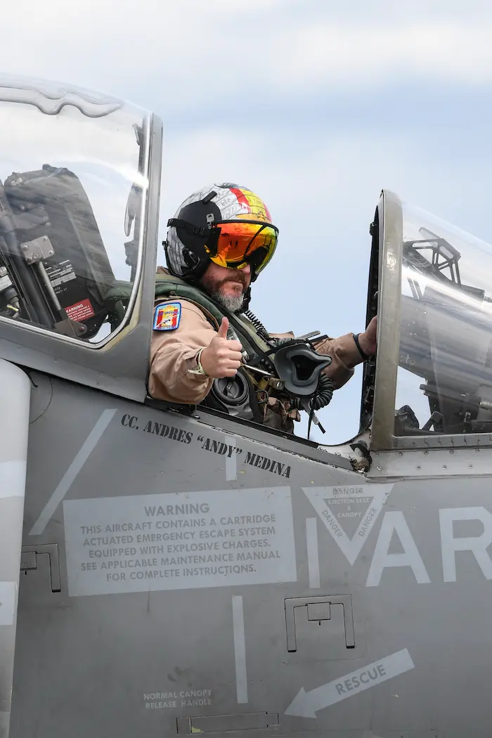 Fast jet banking hard at an airshow