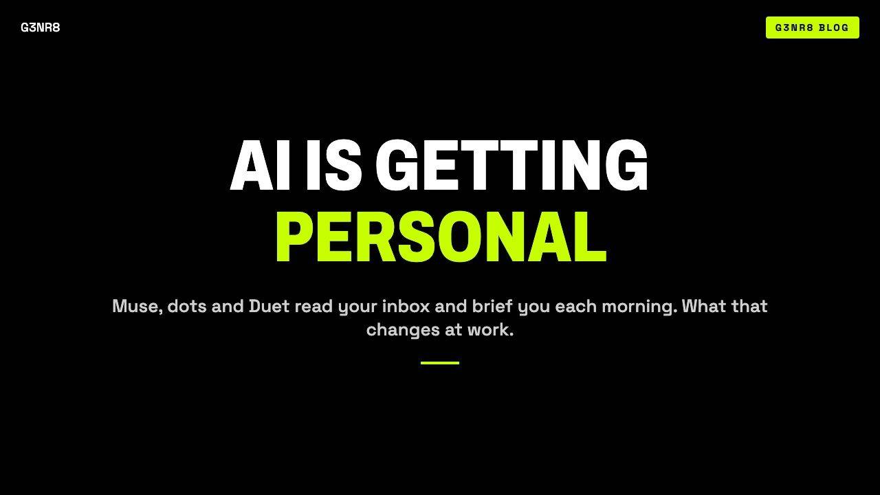 AI Is Getting Personal cover
