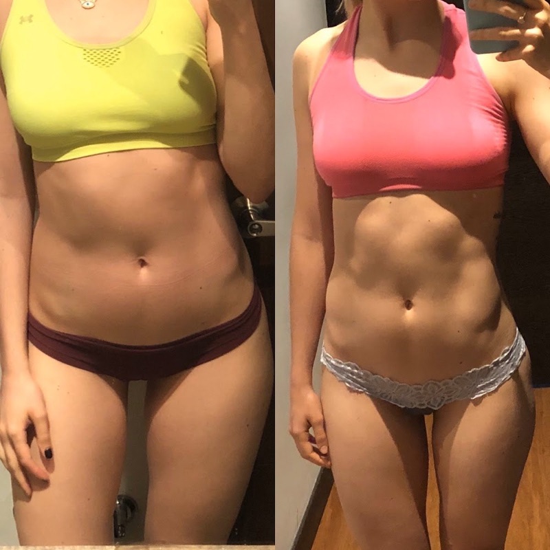 Antes y después real: Abdomen
