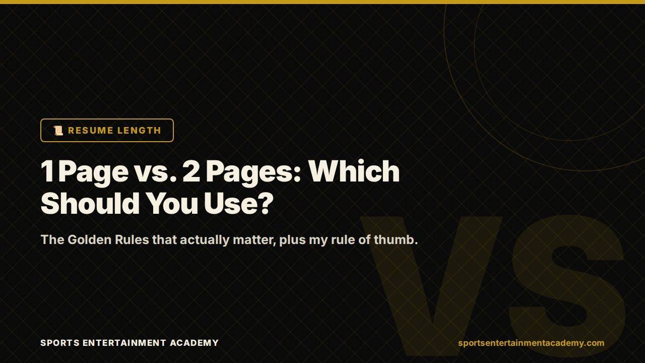 1 Page vs. 2 Pages: Which Should You Use For Your Resume?