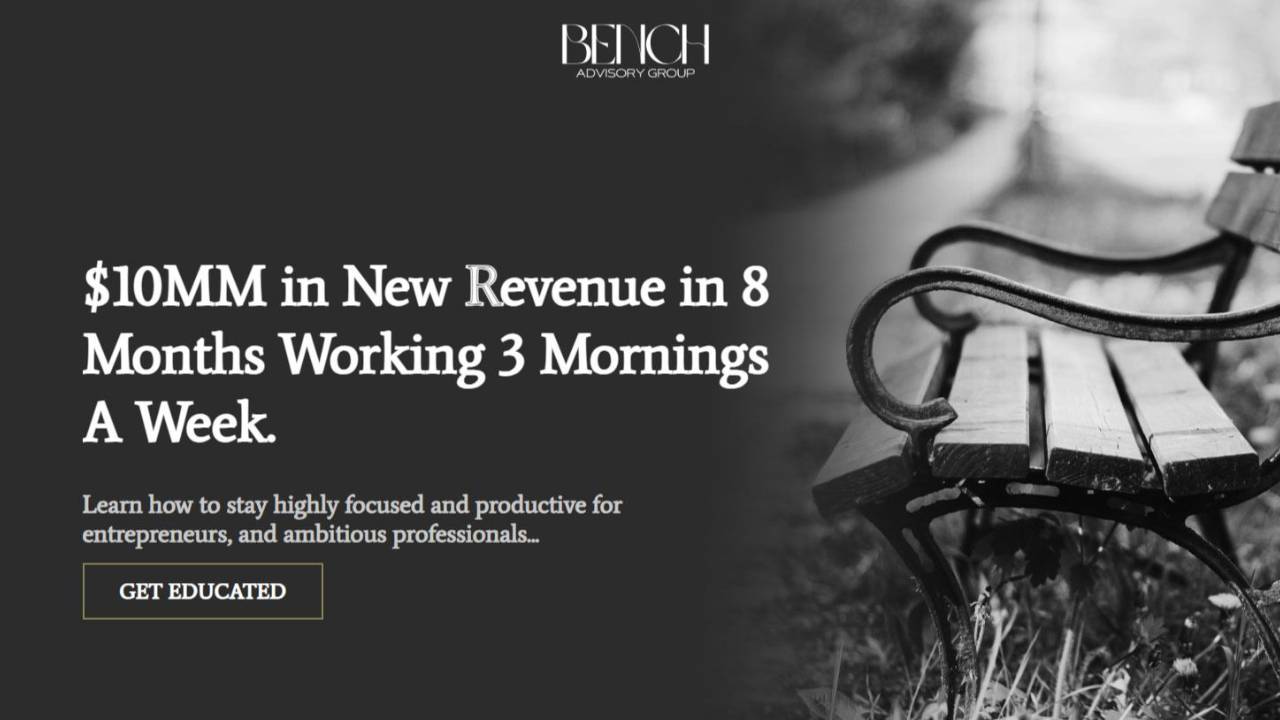 Life Priority, Time Management, Productivity Course | Bench LTP System