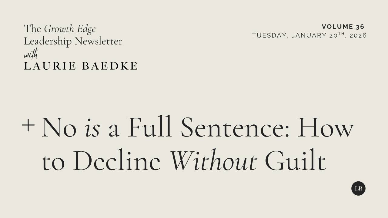 No is a Full Sentence: How to Decline Without Guilt