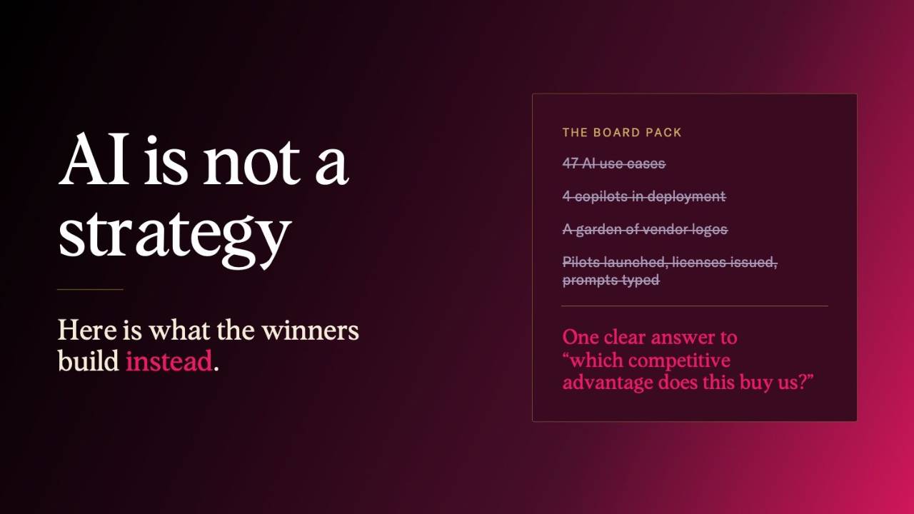 AI strategy research and the F.R.O.N.T.I.E.R. operating model for insurers.