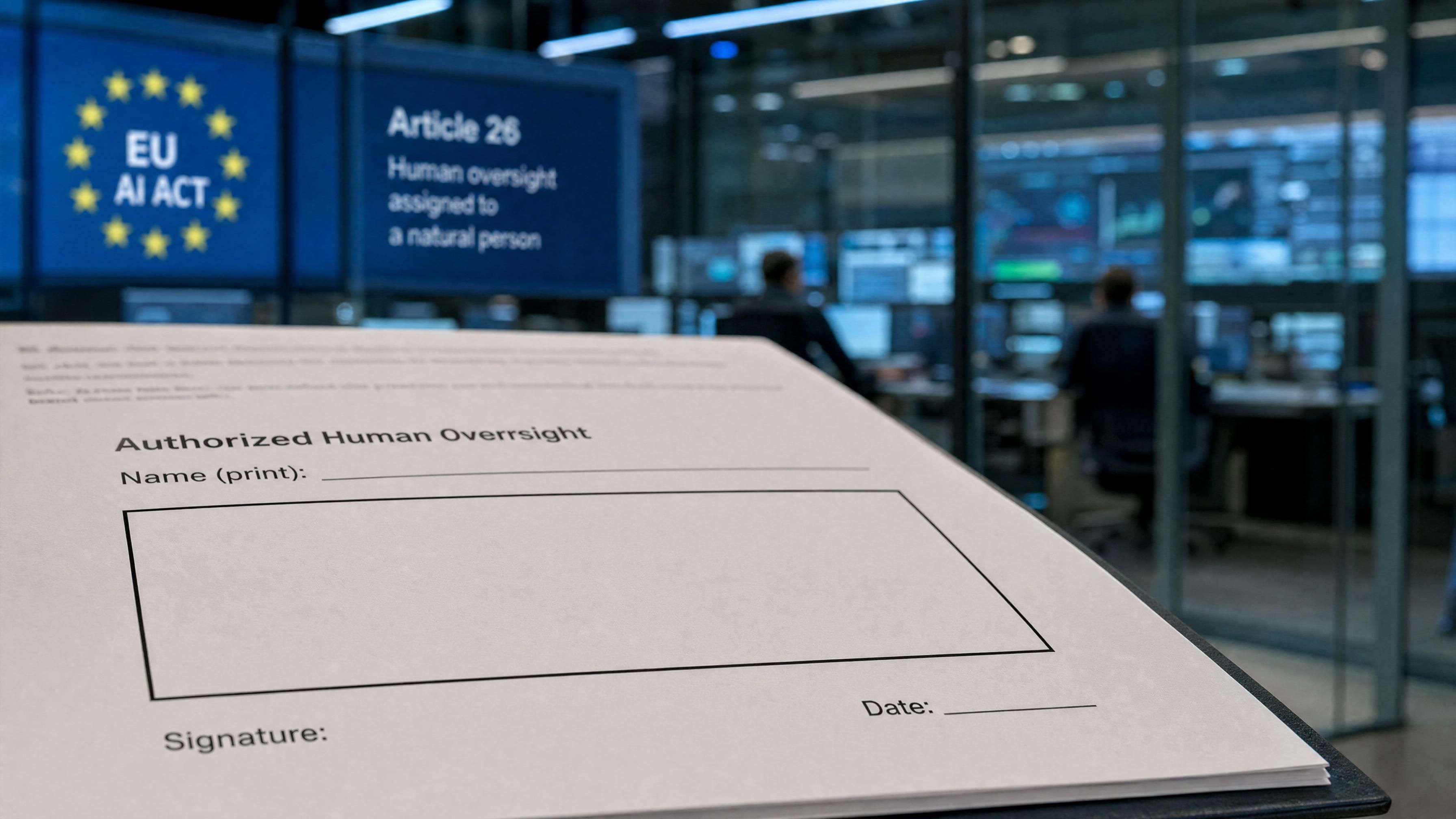 EU AI Act Human Oversight