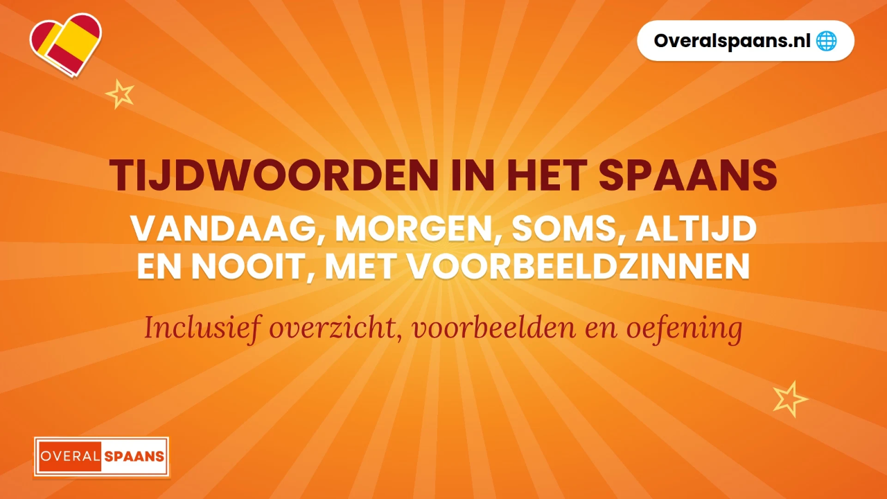 Thumbnail tijdwoorden in het Spaans