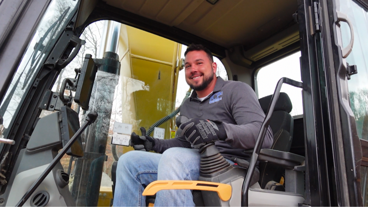 John Seaman operating a JC Property Professionals excavator