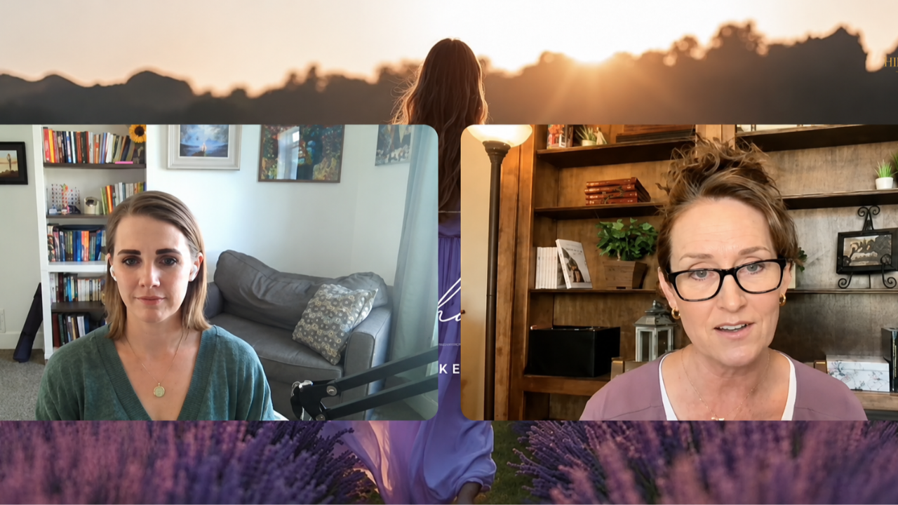 Two women conversing on Zoom