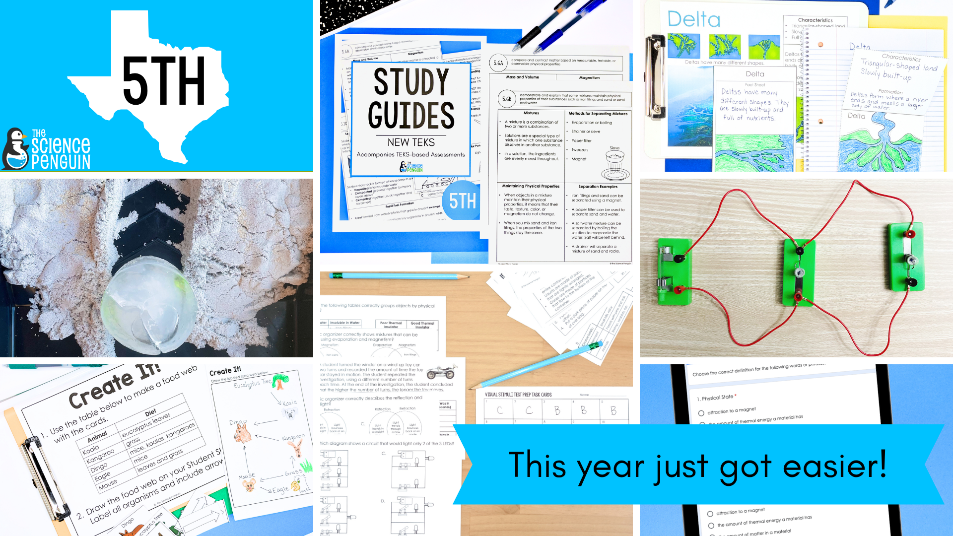 5th Grade Science TEKS bundle slide 25