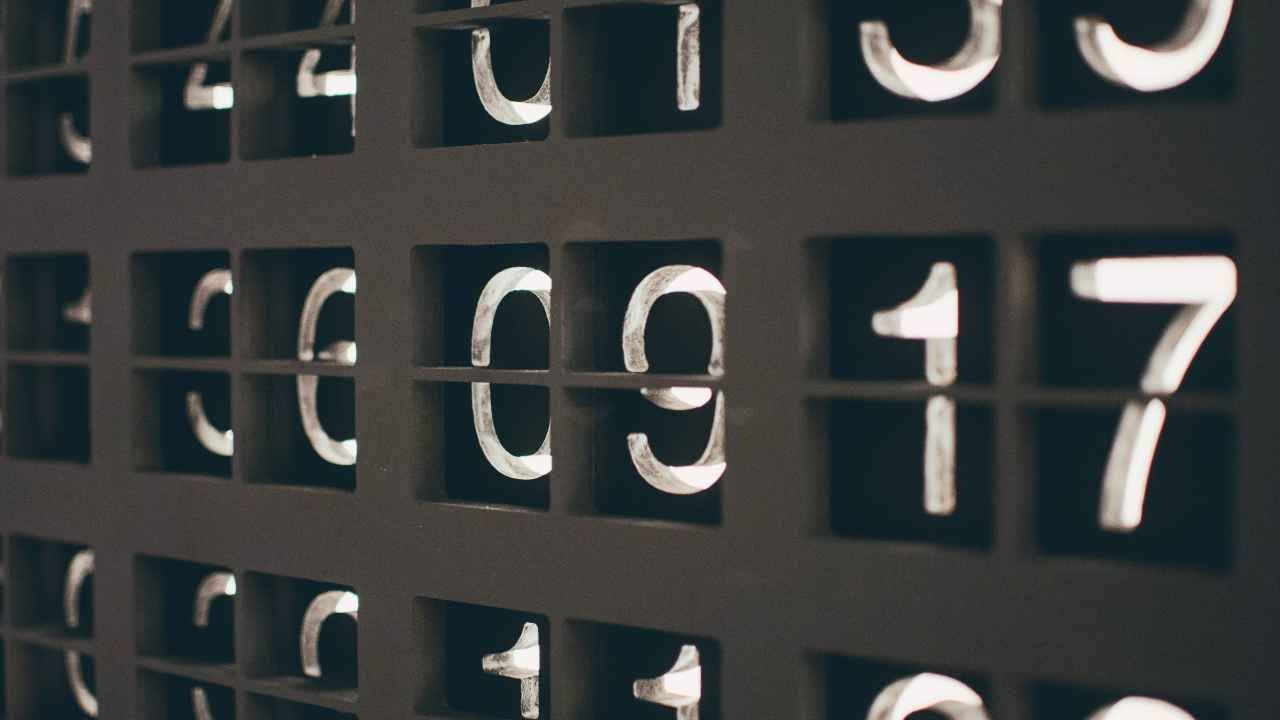 Numbers on a board