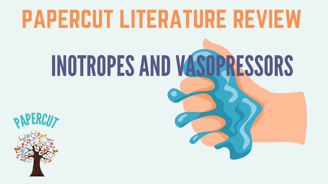 Shock Choosing Inotropes and Vasopressors