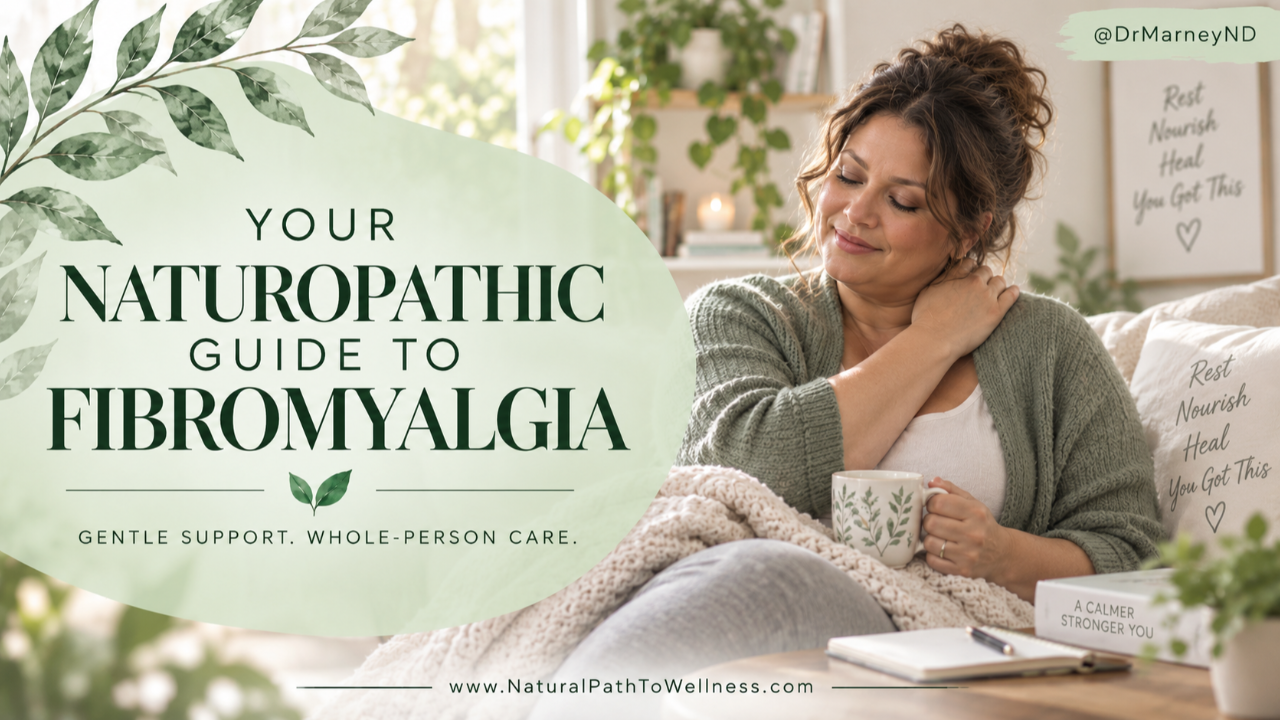 Woman with fibromyalgia resting while practicing gentle self-care at home