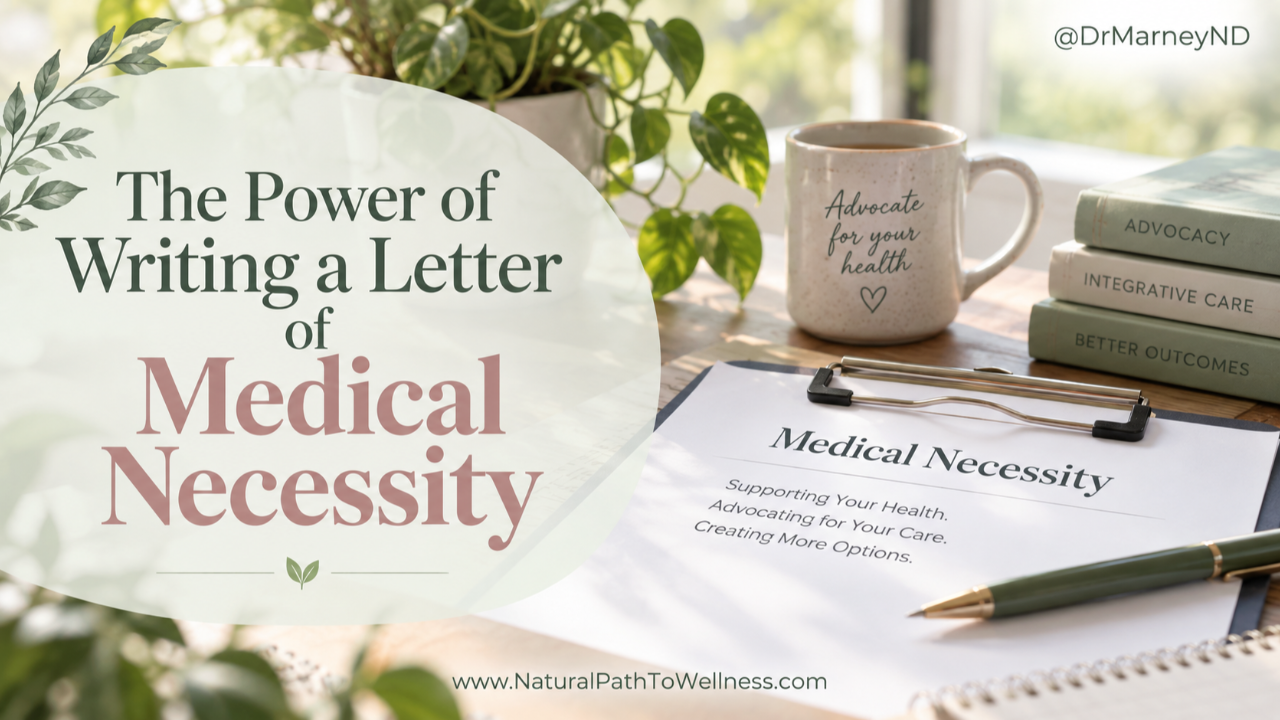 Letter of medical necessity and healthcare expense paperwork