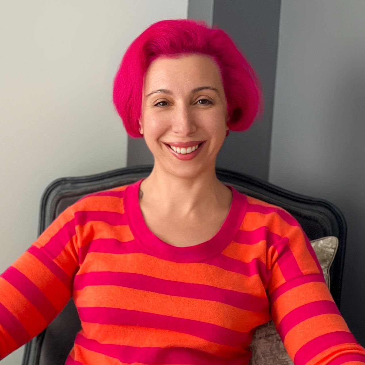 Image of Tiga-Rose Nercessian (she/her), a Sex & Relationship psychotherapist specializing in erotically marginalized people, including those who are neurodivergent, LGBTQIA+, kinky, queer, and non-monogamous.