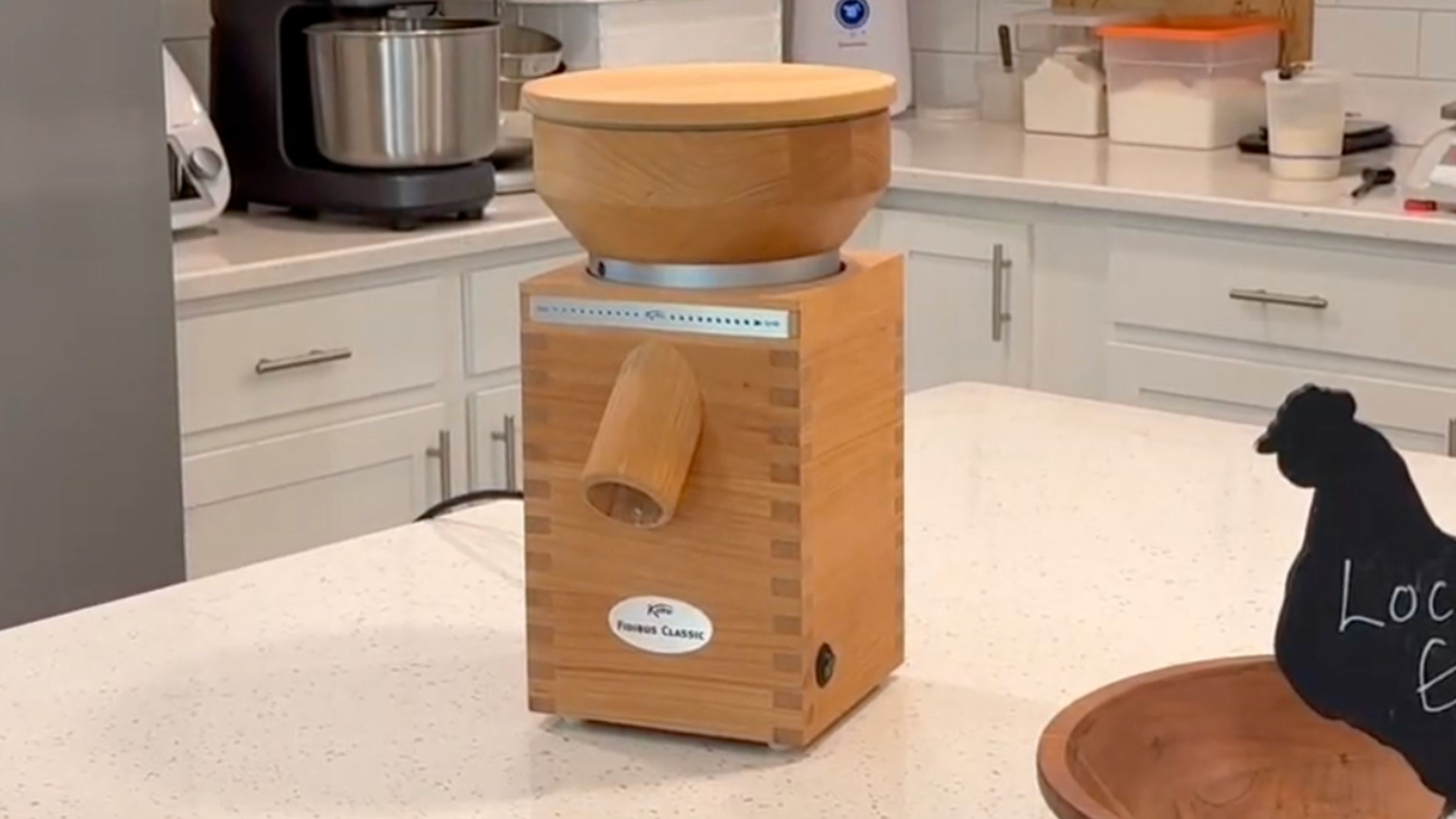 Kitchen counter top flour mill for 'at home' freshly milled flour