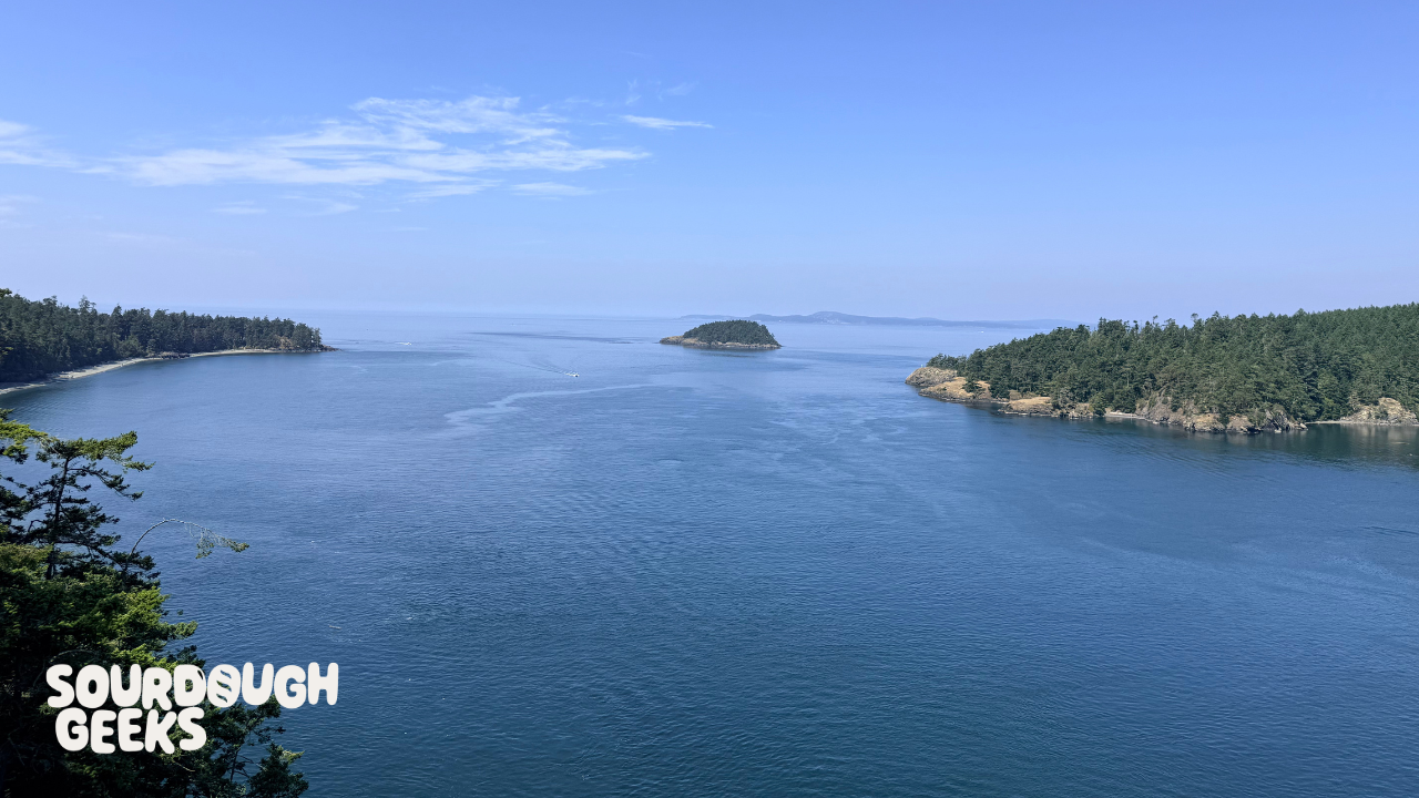 view from bridge over Deception Pass