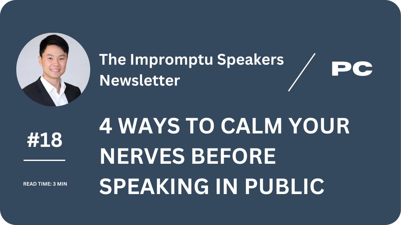 4 Ways to Calm Your Nerves Before Any Presentation
