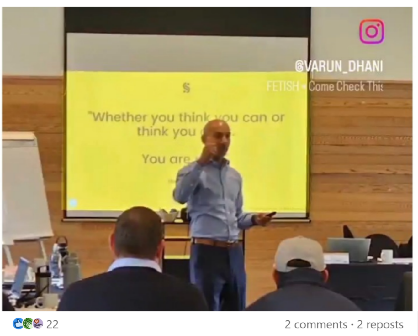 Original LinkedIn post from Varun Dhani about the Iplex NZ sales team