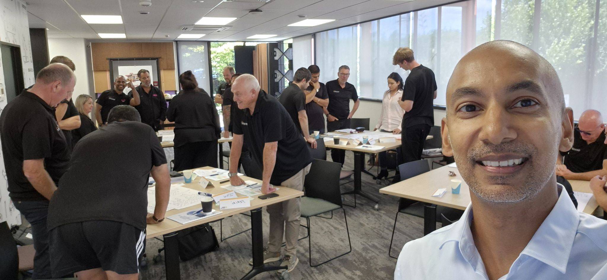Original LinkedIn post from Varun Dhani about the Comfortech Building Performance Solutions sales workshop