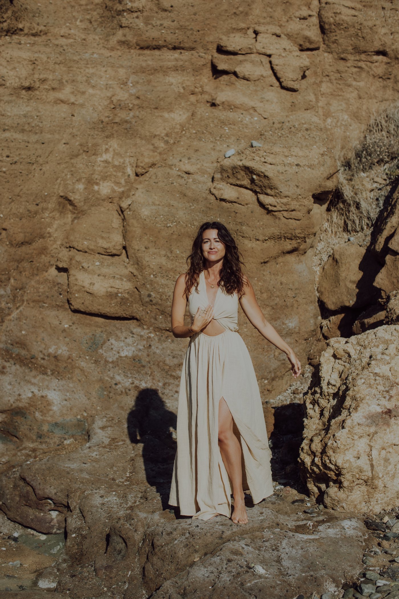 Marina Harmon in warm golden light