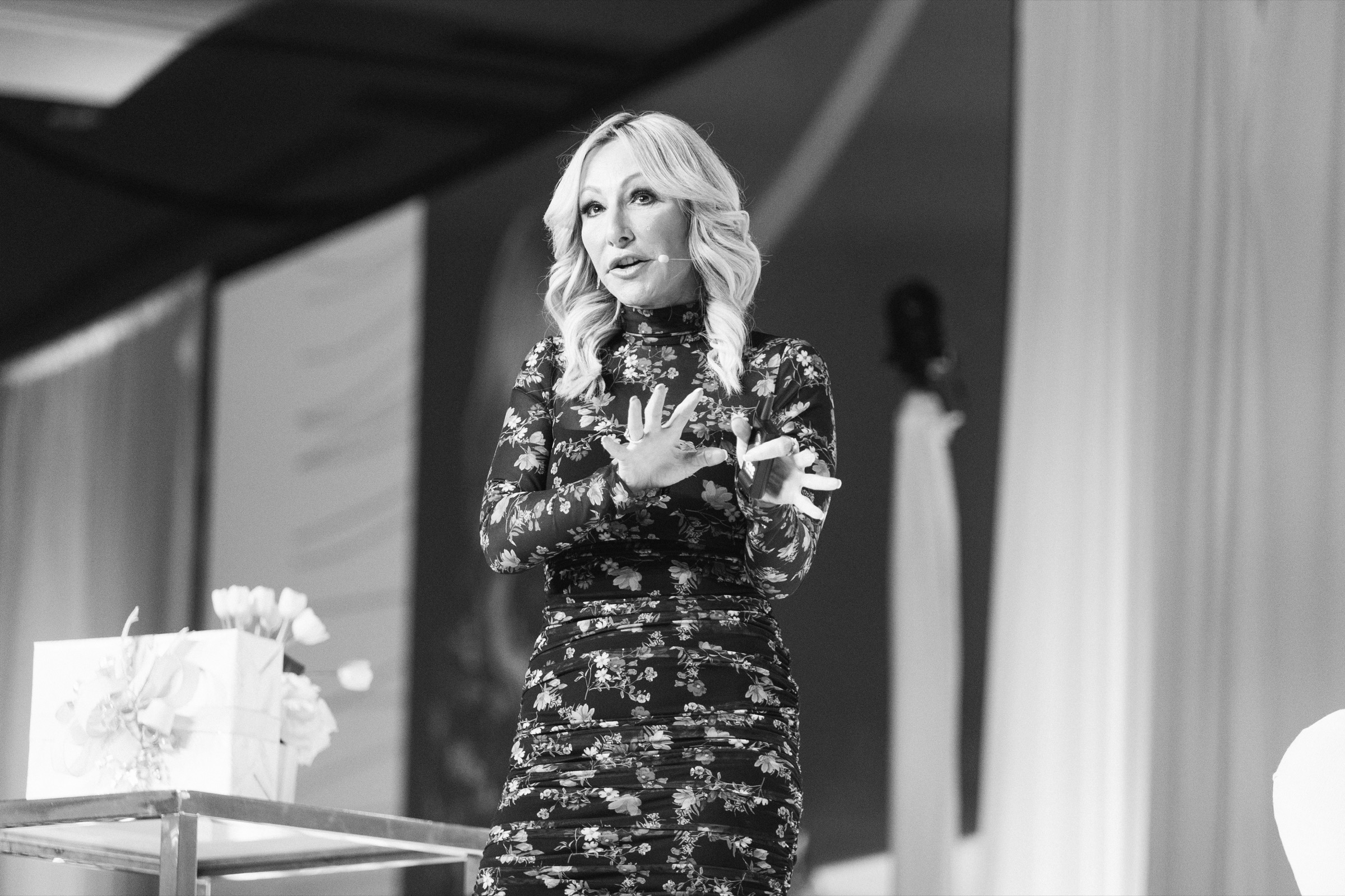Brooke Castillo teaching on stage