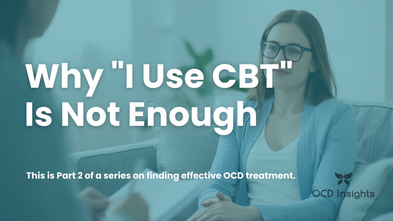 Samantha Bray explaining how to find an OCD therapist and understand CBT and ERP for OCD