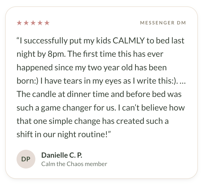 Parent message about Calm the Chaos