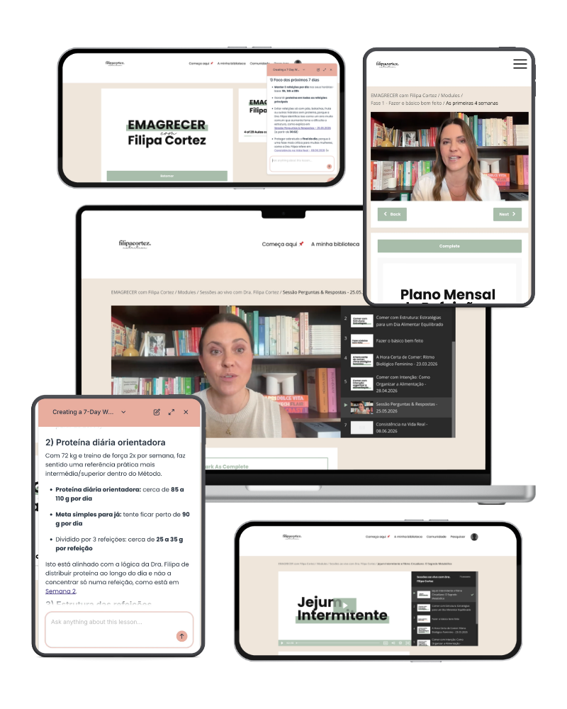 Planos do Método EMAGRECER com Filipa Cortez 2.0
