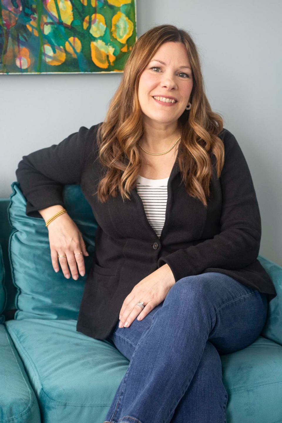 Monique Saliji, MSW, LSW — anxiety, depression, stress tools; values‑based decisions; teen & parent support.