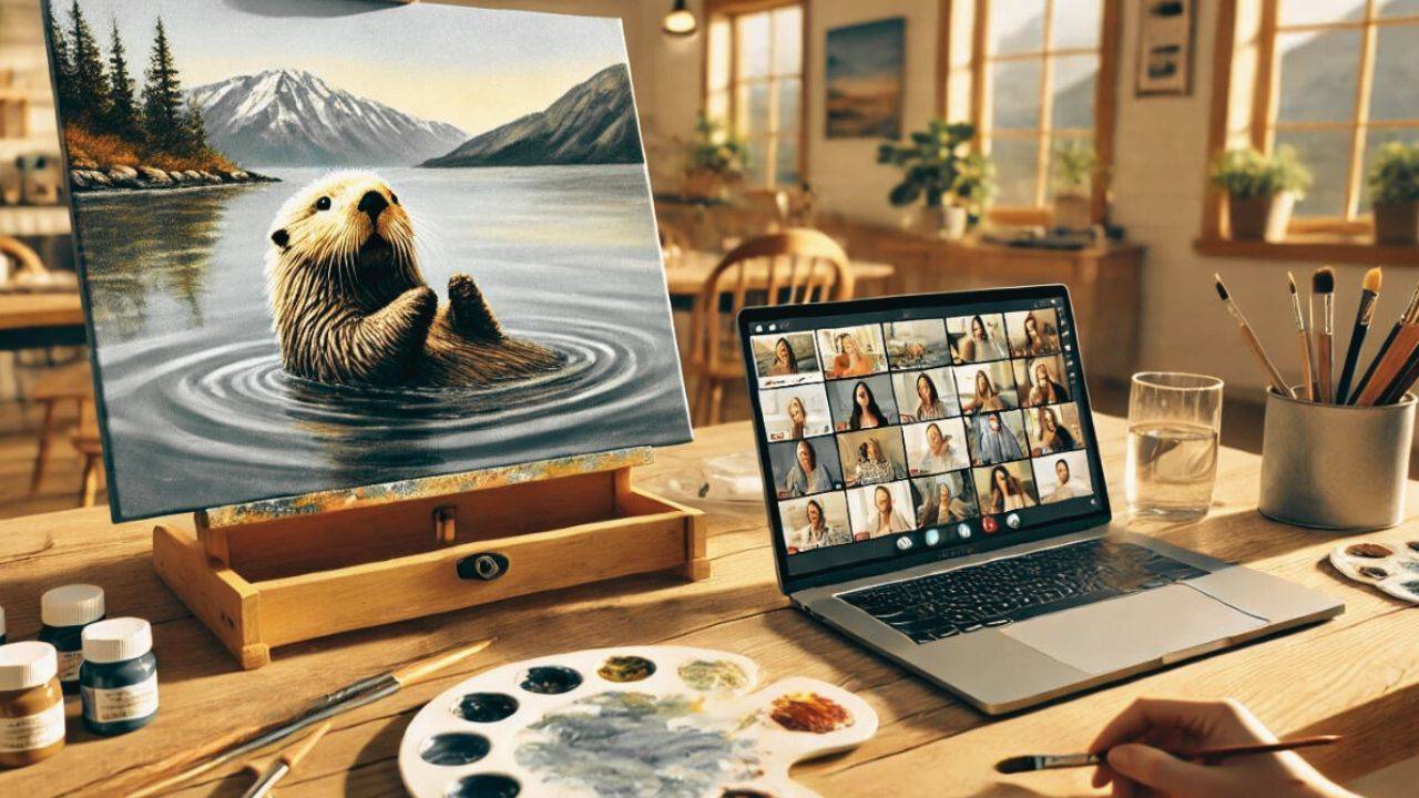 Artistic Escapes: Explore Online Paint 'n Sip Experiences