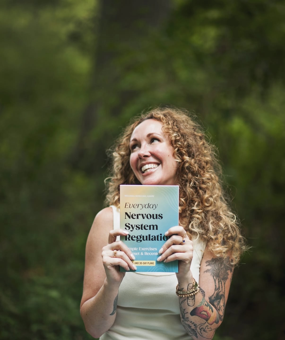 Everyday Nervous System Regulation book cover by Melissa Romano, LGSW
