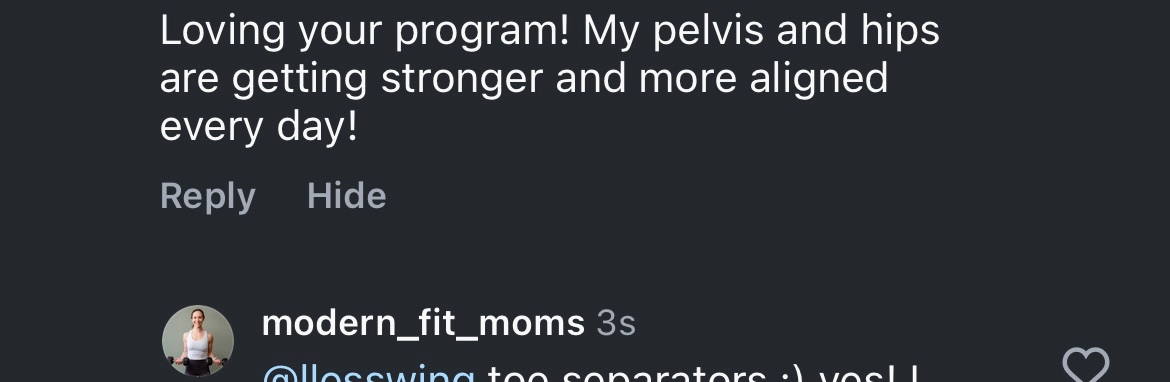 Modern Fit Moms member testimonial 11