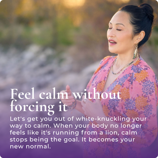 Feel calm without forcing it