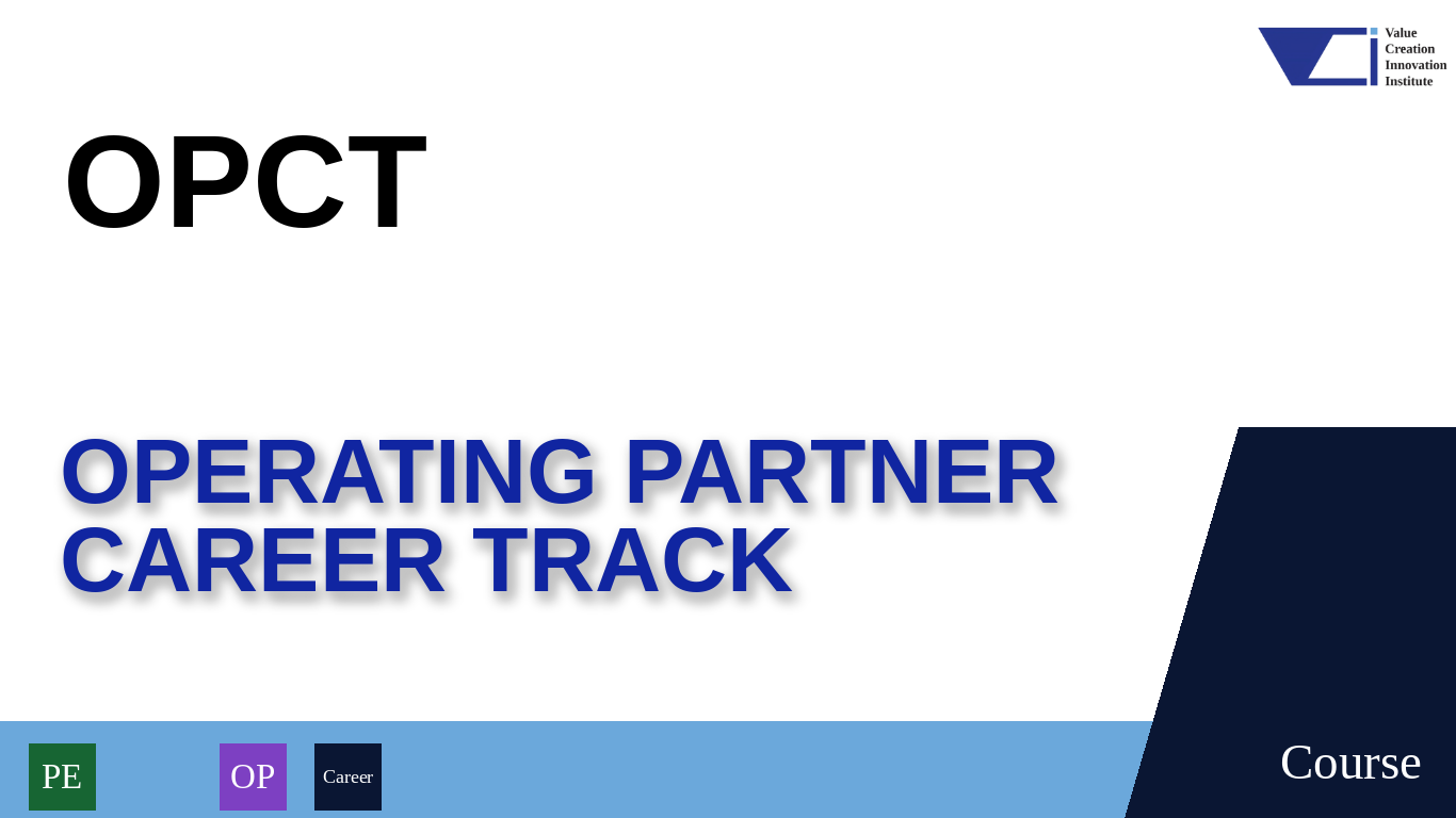 Course cover for the Operating Partner Career Track, VCI Institute