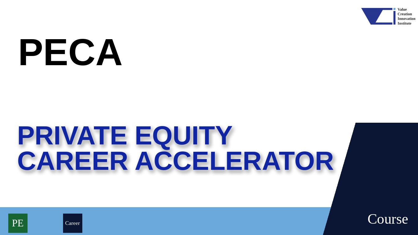 Course cover for the PE Career Accelerator, VCI Institute