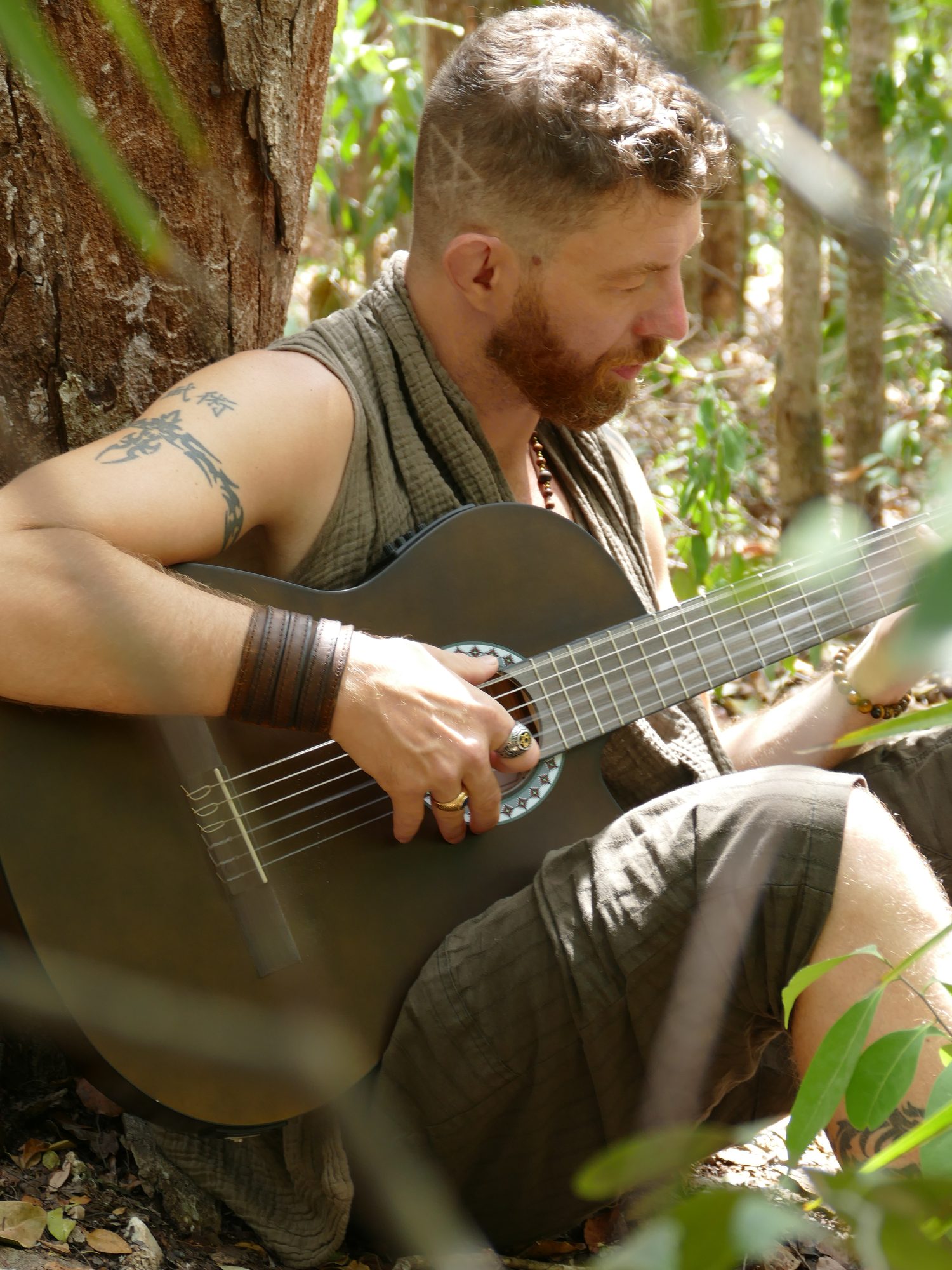 Ricky Goodall playing guitar