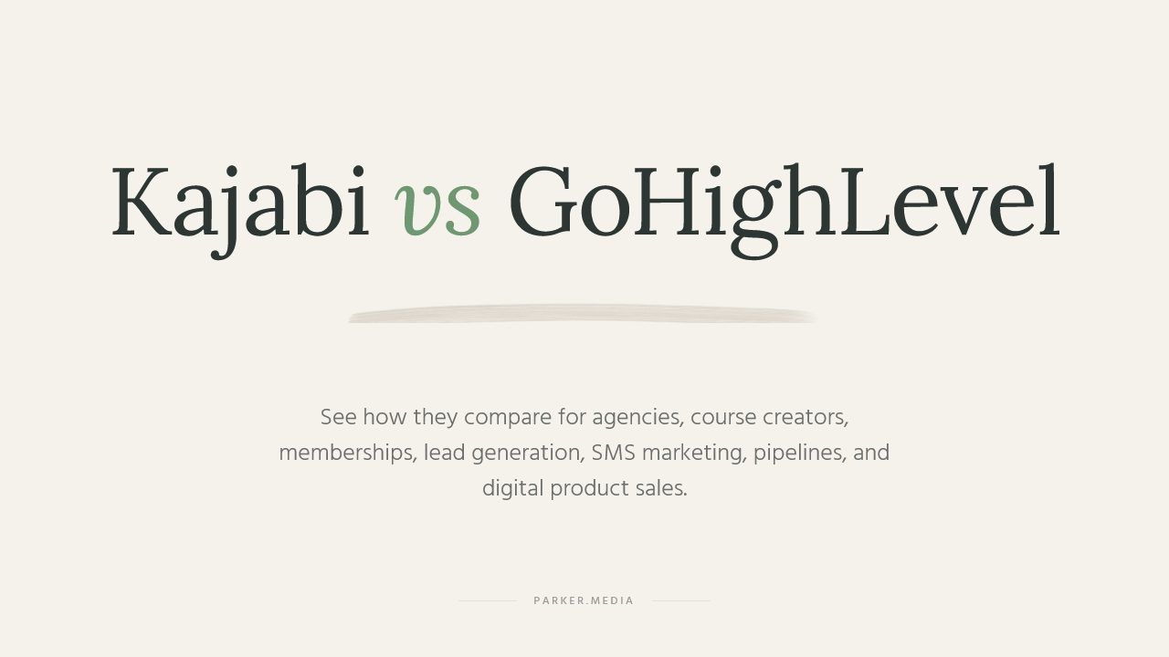 kajabi vs gohighlevel