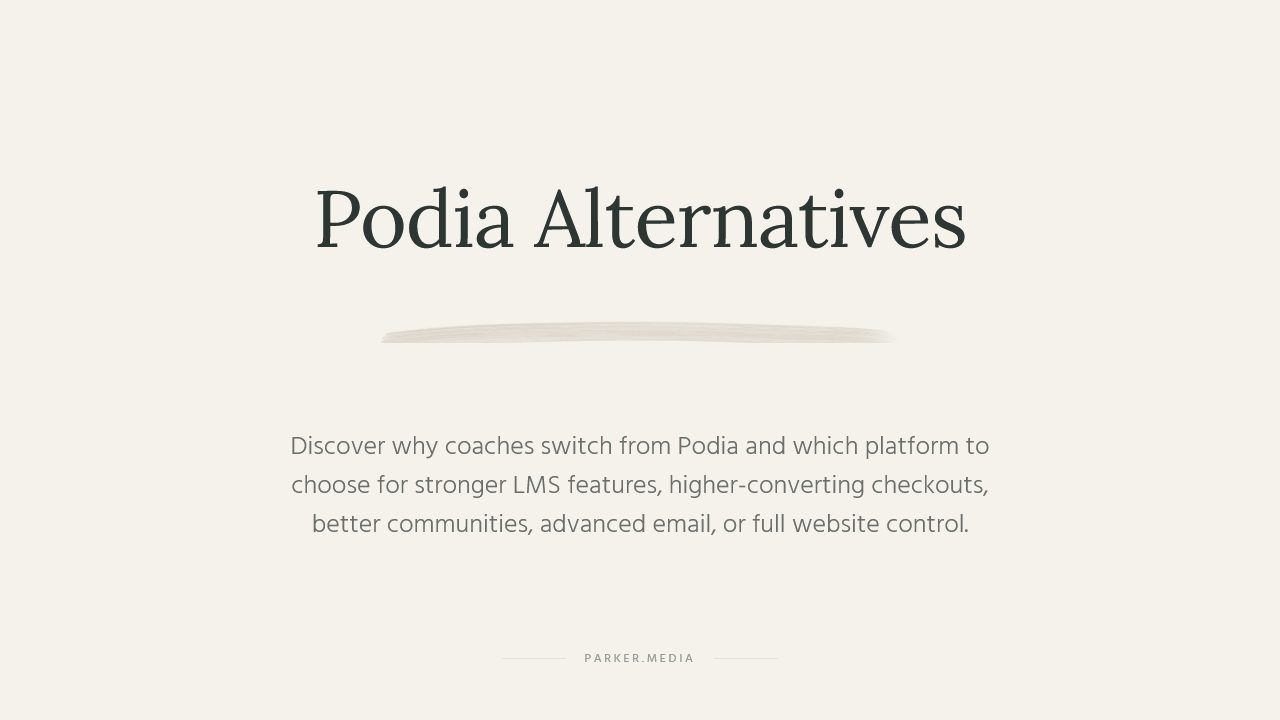 podia alternatives