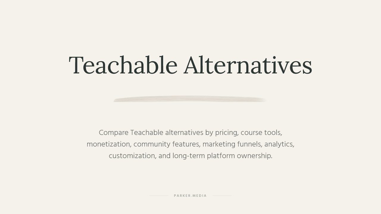 teachable alternatives